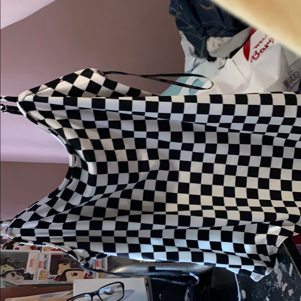 Forever 21 checkered body suit